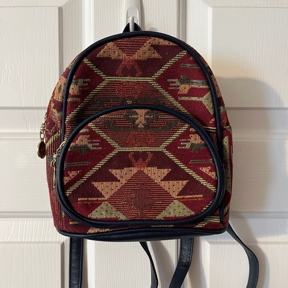 Tribal Pattern Mini Backpack - image 1